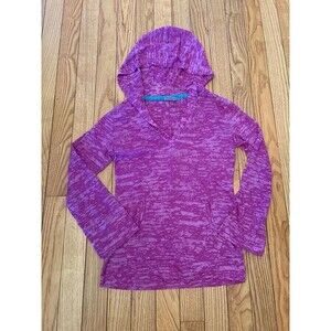 Girls shirt pullover hoodie sweatshirt purple lightweight fall playwear school